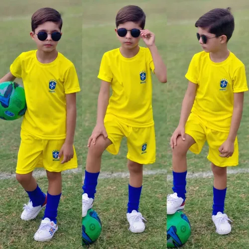 Conjunto seleção brasileira tecido dry fit 4,6,8, 10 anos