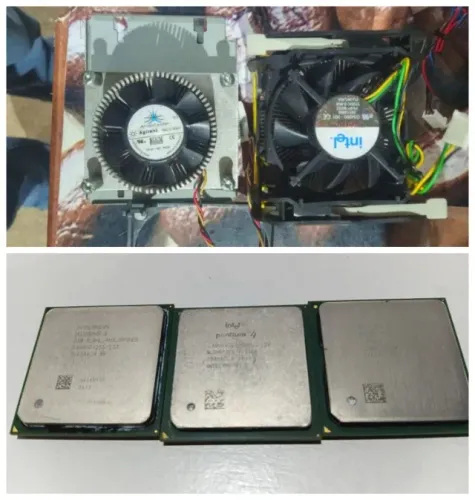 Kit 3 Processadores Intel Socket 478 mais 2 Coolers
