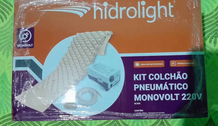 Kit Colchão pneumático MONOVOLT 220v USADO apenas 1 mes