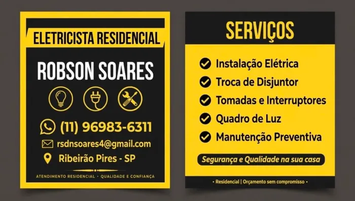 Eletricista instalador residencial