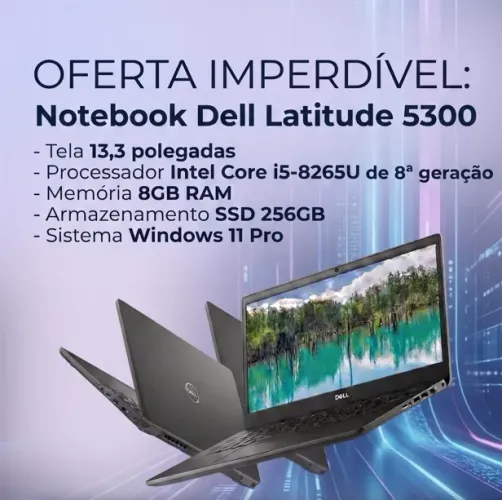 Notebook Dell Latitude 5300 i5 8265U 8GB 256GB - Seminovo em Excelente Estado!!