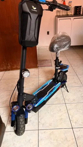 Patinete Scooter Elétrico Off-Road 500W com Banco e Alarme