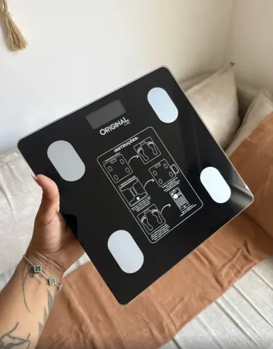 Balança Digital de Bioimpedância Bluetooth 140/180kg IMC Gordura Corporal App