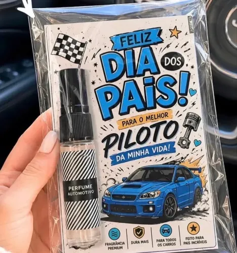 10 Lembrancinhas Dia dos pais com Perfume para carro