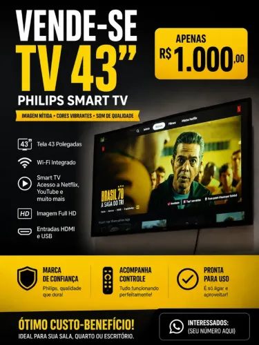 Tv smart 43 polegadas 