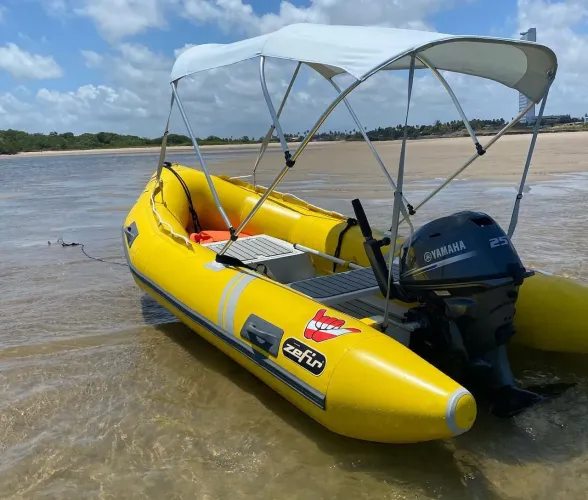 Bote inflável Zefir com motor Yamaha 25hp 4t