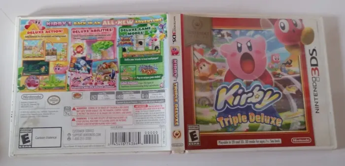 Somente Capa E Estojo Kirby Triple Deluxe Nintendo 3DS Original