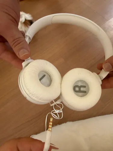Fone JBL Tune 500 Branco Original | Com Fio