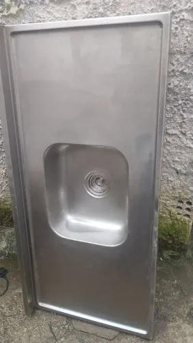 Tampo de pia aço inox