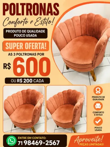 Poltrona Top baixei ..600 Reais as 03.Top