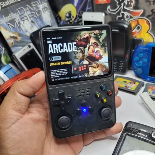Console Portátil Retrô R36S 256GB com Mais de 20 Mil Jogos