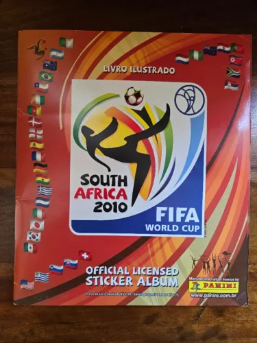 Álbum Copa do Mundo FIFA 2010 - Completo e Conservado