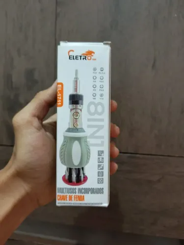 Chave de Fenda Multifuncional 8 em 1 Eletro - NOVA