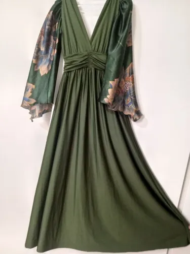 Vestido madrinha verde oliva