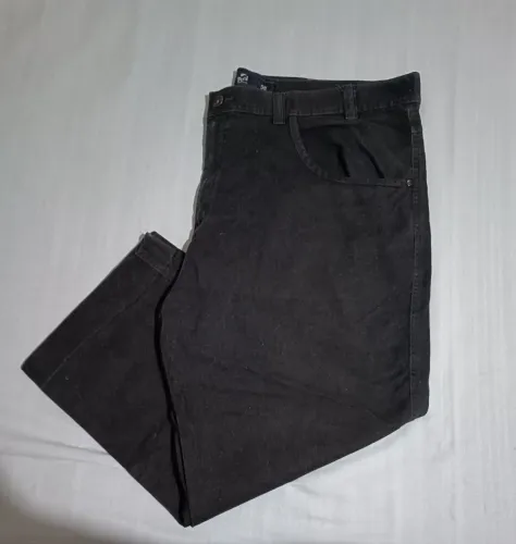 Calça jeans masculina plus size