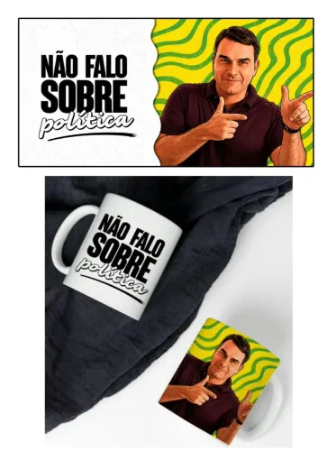 Canecas Flávio Bolsonaro eleição