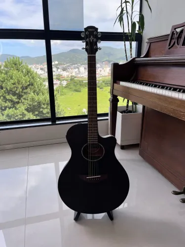 Violão Yamaha APX600M Eletroacústico Preto Fosco - Estado de Novo