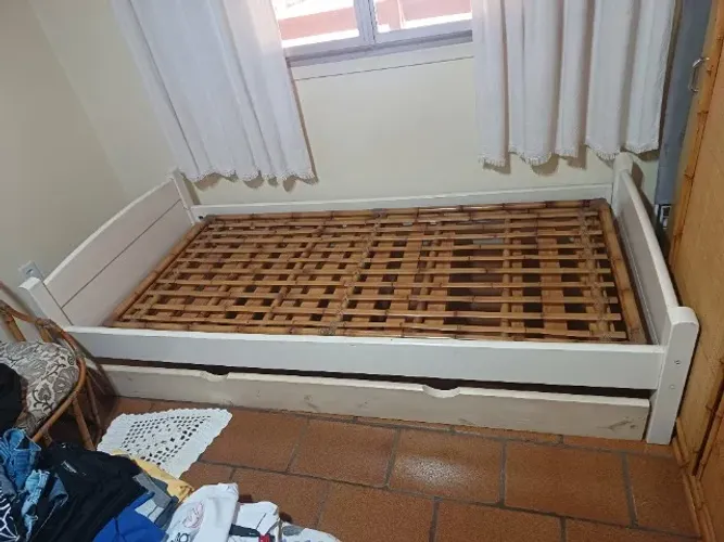 Bicama Solteiro Branca modelo Tok Stok