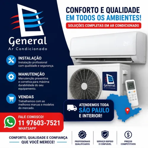 INSTALAÇÃO, MANUTENÇÃO E VENDA DE AR-CONDICIONADO - SÃO PAULO E INTERIOR