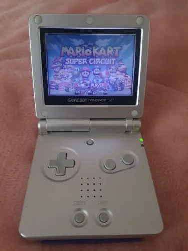 Game Boy Advance SP Prata (AGS-001) - Original com Carregador