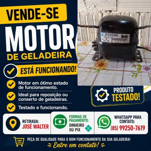 Vende-se motor de geladeira