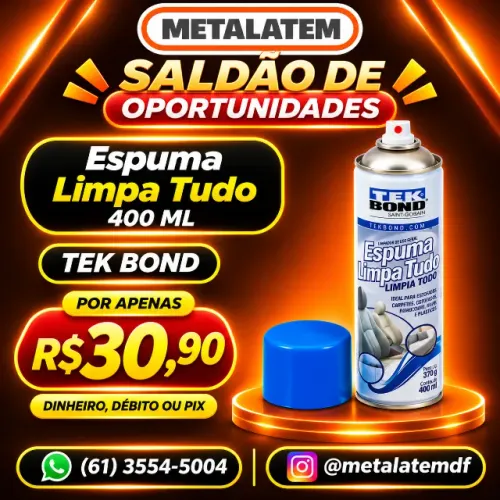 Espuma Limpa Tudo Tekbond 400ml
