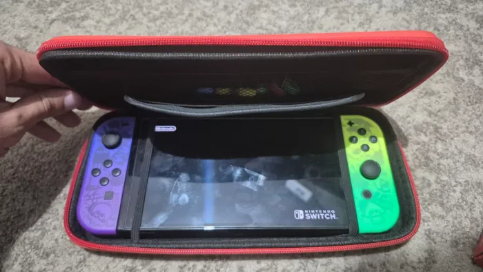 NINTENDO SWITCH OLED DESBLOQUEADO COM JOGOS