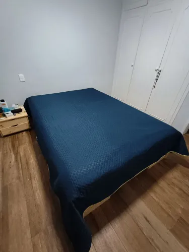 Cama Casal Multifuncional Madeira Maciça 8 Gavetas modulares e 4 Nichos com colchão