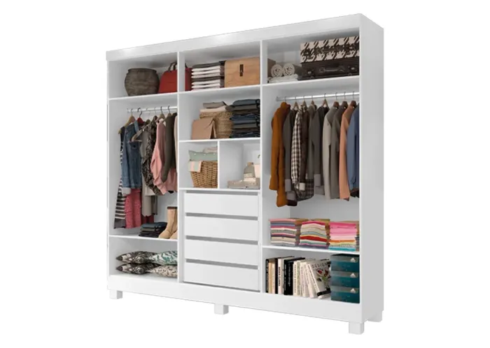 Guarda roupa Malibu 6 portas - Direto da fábrica