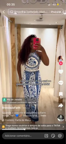 vestido farm estampado 