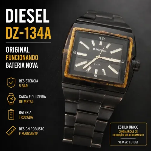 Relógio Diesel DZ-134A Original - Analógico Masculino