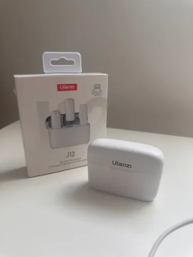 Microfone Ulanzi J12 original com 2 microfones para iPhone