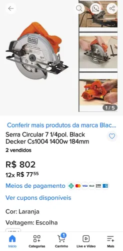 Serra circular ótima oportunidade