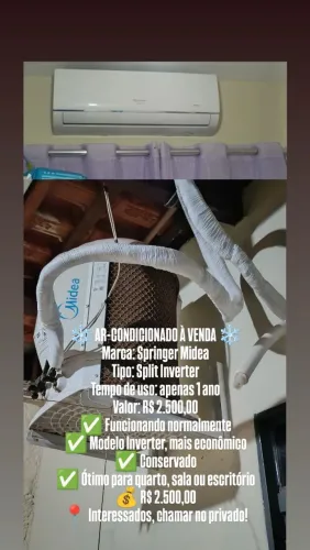 AR-CONDICIONADO A VENDA.2.500