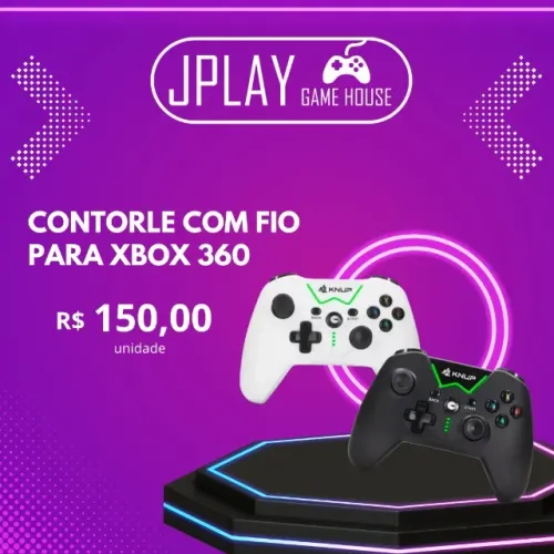 Controle Xbox 360 com fio Knup