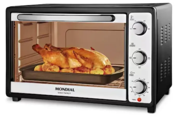 Forno Elétrico Mondial Line Grand Family II FRN-52-WI com 52 Litros - Preto - 110V