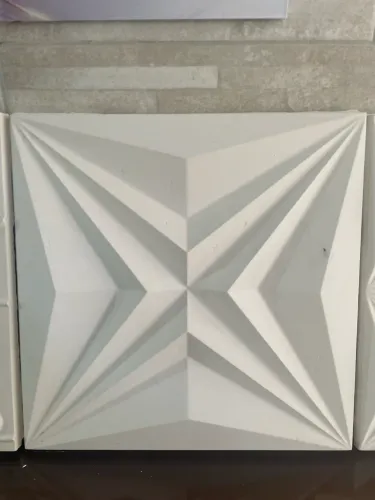 Placa de Gesso 3D Modelo Estrela (Direto da Fábrica) - Alta Qualidade