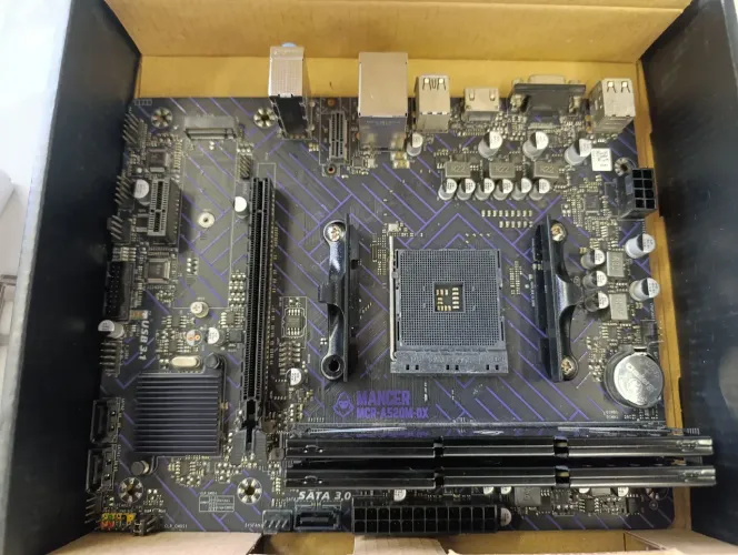 Placa-mãe A520M-DX Mancer + 2x 8gb Memoria ram ddr4 3200mhz