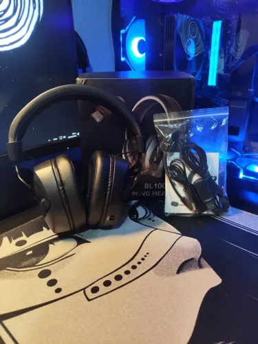 Headset BL100 Pro 2.4GHz 1200mAh | Driver 50mm | Microfone Removível
