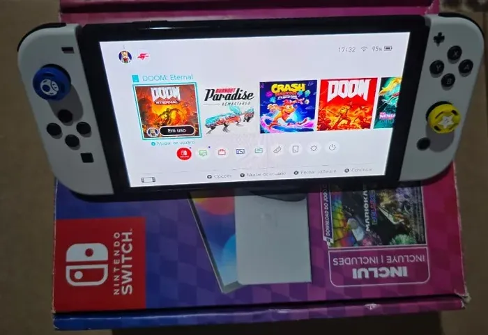 Nintendo Switch OLED desbloqueado 512GB Aceito trocas 