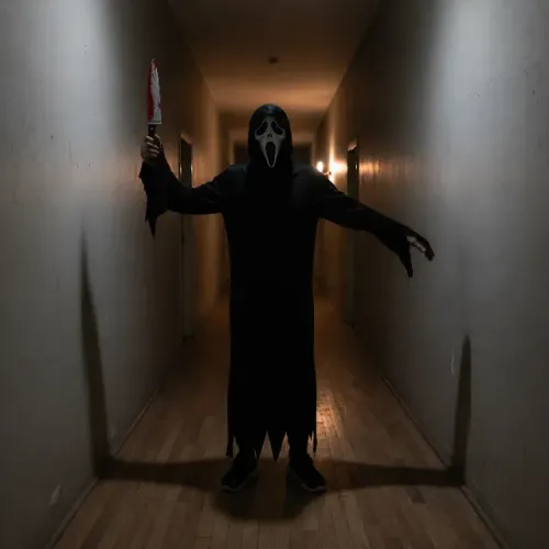 Fantasia Pânico GhostFace - Capa + Máscara