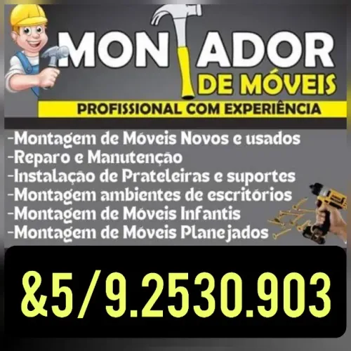 Montador de móveis a partir de 50 reais 