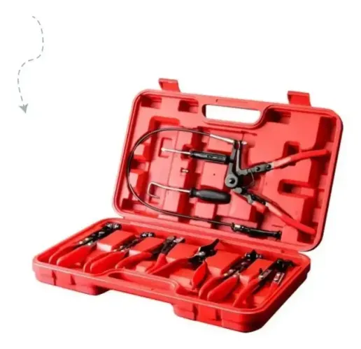 Kit Alicates Automotivo 11 Peças Etilux Corneta com Maleta Aço Carbono