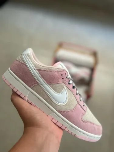nike dunk low pink foam rosa, tamanho 41
