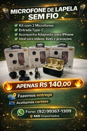 Microfone de Lapela 