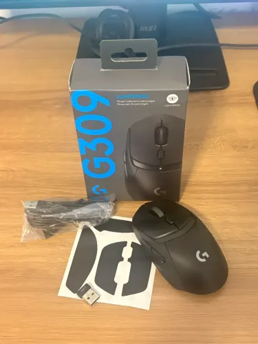 Mouse Gamer Sem Fio Logitech G309 LIGHTSPEED - Preto | Novo