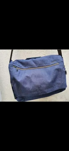 Bolsa jeans tira colo para notebook/livros/cadernos 