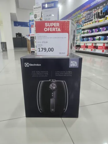 Fritadeira elétrica Electrolux 3,2 litros air frayer 