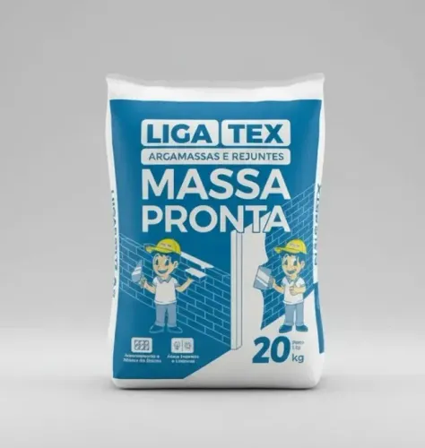 Argamassa Massa Pronta 20 Kg - Liga Tex