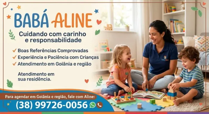 Serviços de babá | Cuidado, Carinho e Segurança para o seu Filho em Goiânia! ?